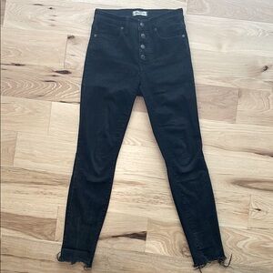 Madewell Black Jeans - 9” High Rise Skinny